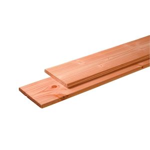Plank Douglas geschaafd/fijnbezaagd 19,5x2,8 cm kleurloos geïmpregneerd