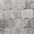 Antieke trommelsteen 21x14x7 cm grijs/zwart