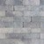 Antieke trommelsteen dikformaat 21x7x6 cm grijs/zwart