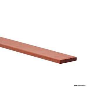 Plank Hardhout geschaafd 9x1,6 cm