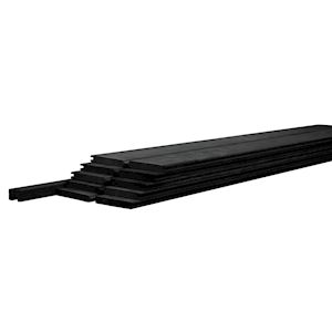 Betowood Scherm Douglas 224x187 cm met Afdekkap zwart geïmpregneerd
