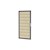 Aluminium deur 90x183 cm houtmotief eiken